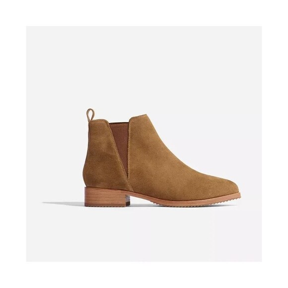 Nisolo Women's Eva Leather Everyday‎ Chelsea Boot Taupe Suede Size 8 NIB $228 - Picture 4 of 7